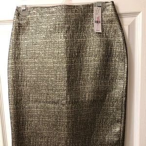NY&C new Gold skirt with hints of gray